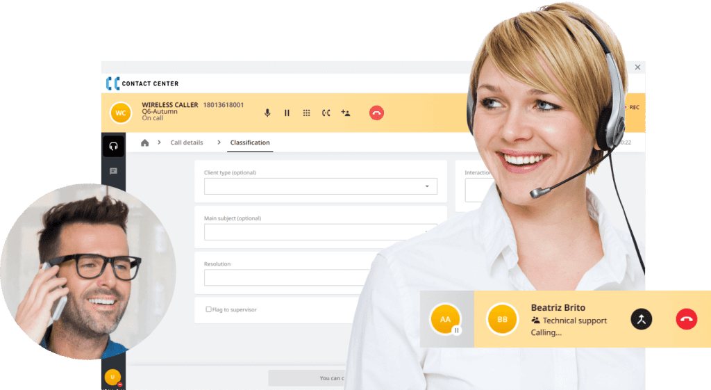 Call center users